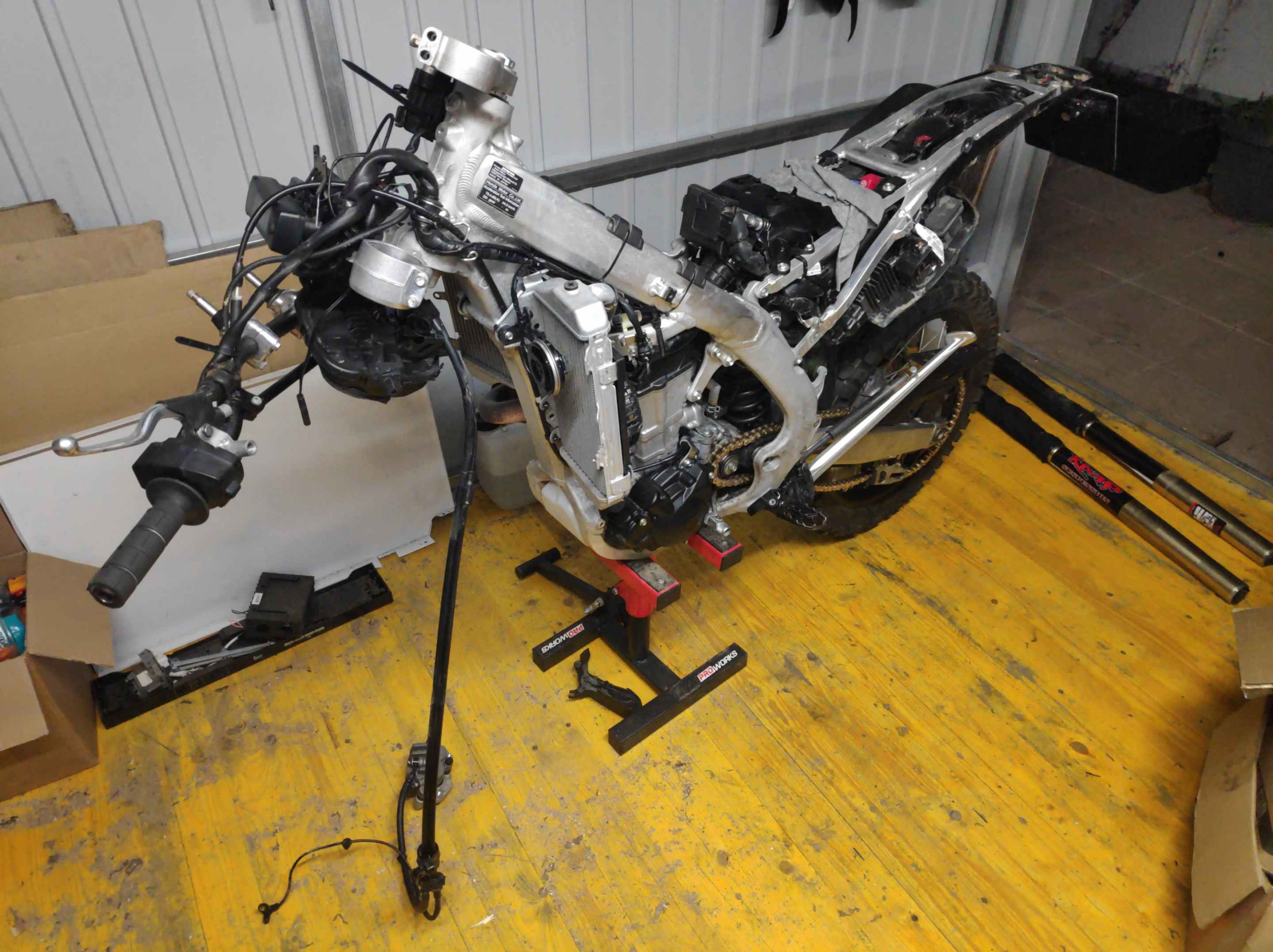 honda crf450l adventure build
